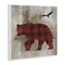 Stupell Industries Buffalo Plaid Bear & Bird Wall Plaque By Susan Arnot